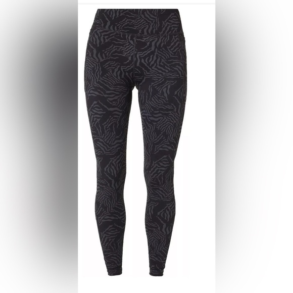 Sweaty Betty Zero Gravity Running Tight grey zebra check print 7/8 length- 4-6 - Picture 1 of 10